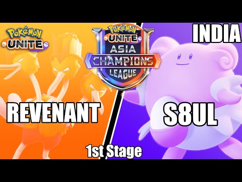 Revenant vs S8UL - Asia Champions League India 1st Stage - Pokemon Unite Tournament