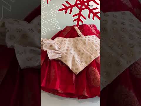 Samhita Brocade Crop Top with Skirt