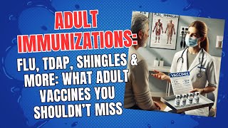 Adult Immunizations:  Flu, Tdap, Shingles & More: What Adult Vaccines You Shouldn’t Miss