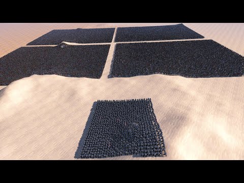 1.000 Tornado Troopers Defend the Hill from 40.000 Medieval Footman - Ultimate Epic Battle Simulator