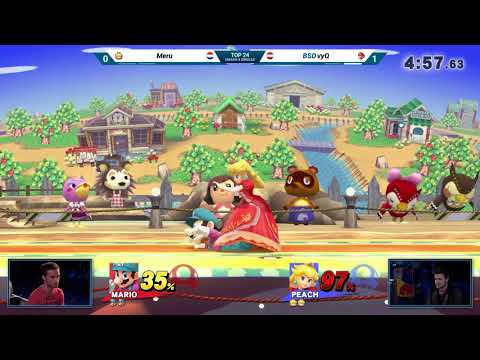 R6 - Meru (Mario) Vs. BSD | vyQ (Peach) - Top 32 - Smash 4