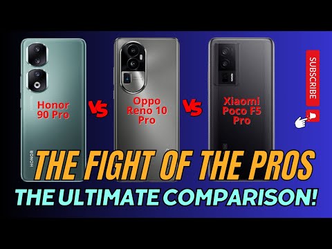 Xiaomi Poco F5 Pro vs Oppo Reno 10 Pro vs Honor 90 Pro I The Fight Of The Pros!
