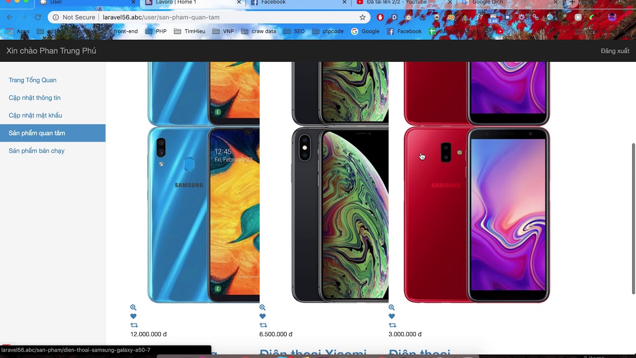 Bài 68 - Sản phẩm quan tâm