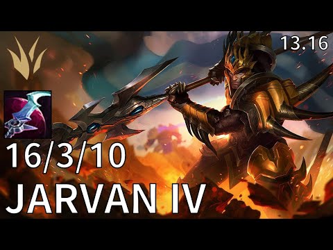 Jarvan IV Jungle vs Gragas - EUW Master | Patch 13.16