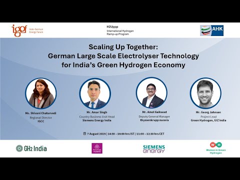 Welcome Remarks- German Large-Scale Electrolyser Technology for India’s Green Hydrogen Economy