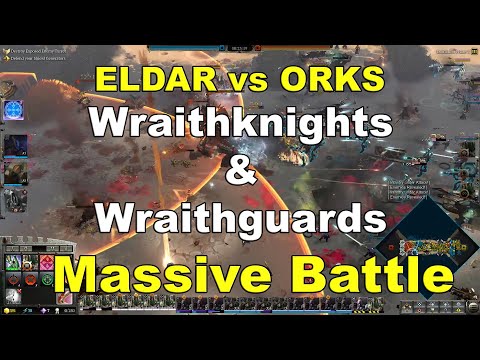 Eldar vs Orks - No Limit Mod - Massive Battle - Warhammer 40K Dawn Of War 3