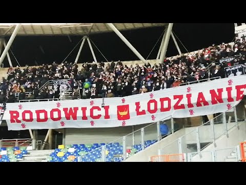 Kibice ŁKS-u Łódź w Bielsku Białej na Podbeskidziu | 01.04.2022