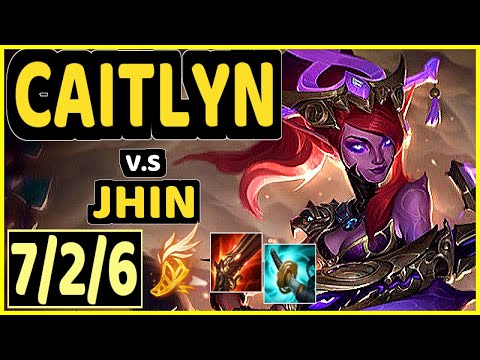 GANKZERO (CAITLYN) vs JHIN - 7/2/6 KDA BOTTOM ADC GAMEPLAY - KR Ranked GRANDMASTER