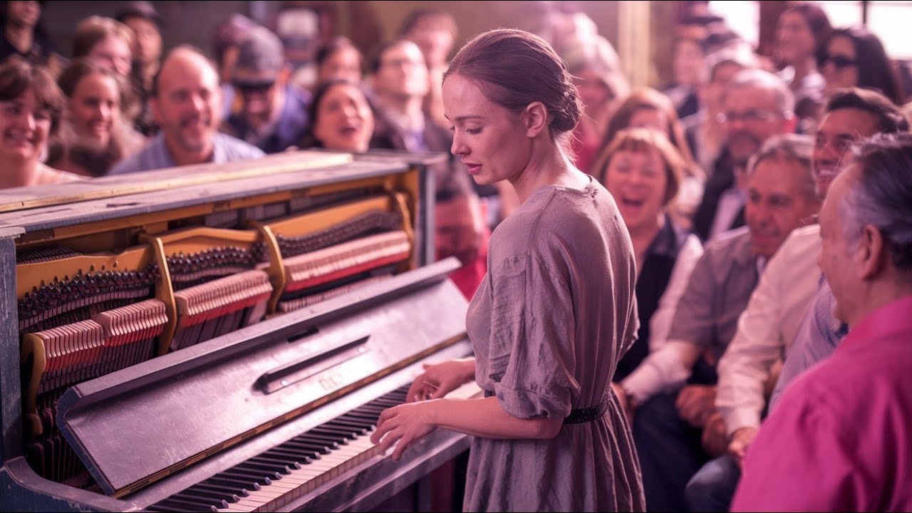 A Simple Woman Told to Play a Broken Piano as a Joke, Then Her Talent Shocks the Room...