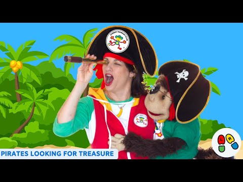 Pirate Action Song | Brain Breaks for Kids | Easy to Follow | Cheeky Monkey Club