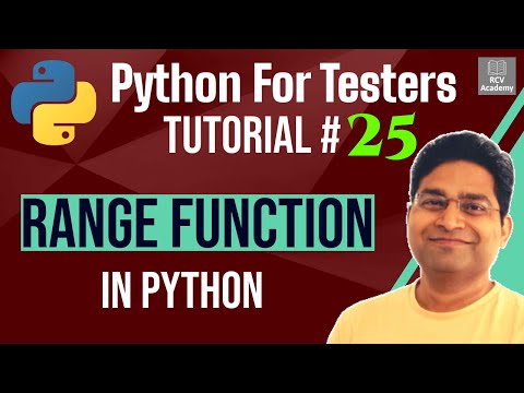 Python for Testers 25 Range Function in Python | range Explained