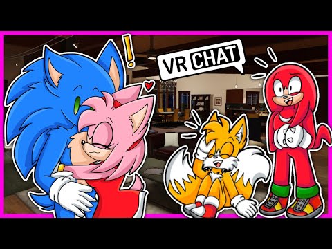 Team Movie Sonic Meets Movie Amy In VR CHAT!!