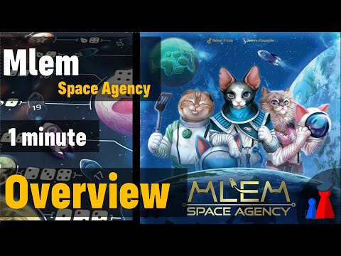Mlem : Space Agency -1 minute Overview - Peaky Boardgamer