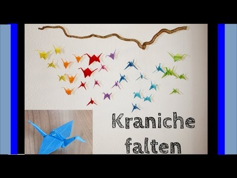 [DIY mit Mel] Kraniche falten für ein Origami-Mobile