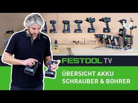 Overview of cordless screwdrivers and drills (Festool TV Episode 260)