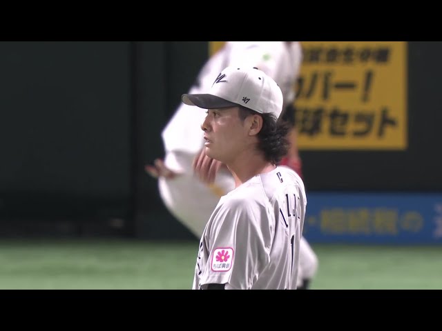 【5回裏】最後は変化球で決めた!! マリーンズ・一條力真 プロ初登板で初三振を奪う!! 2025年7月15日 福岡ソフトバンクホークス 対 千葉ロッテマリーンズ
