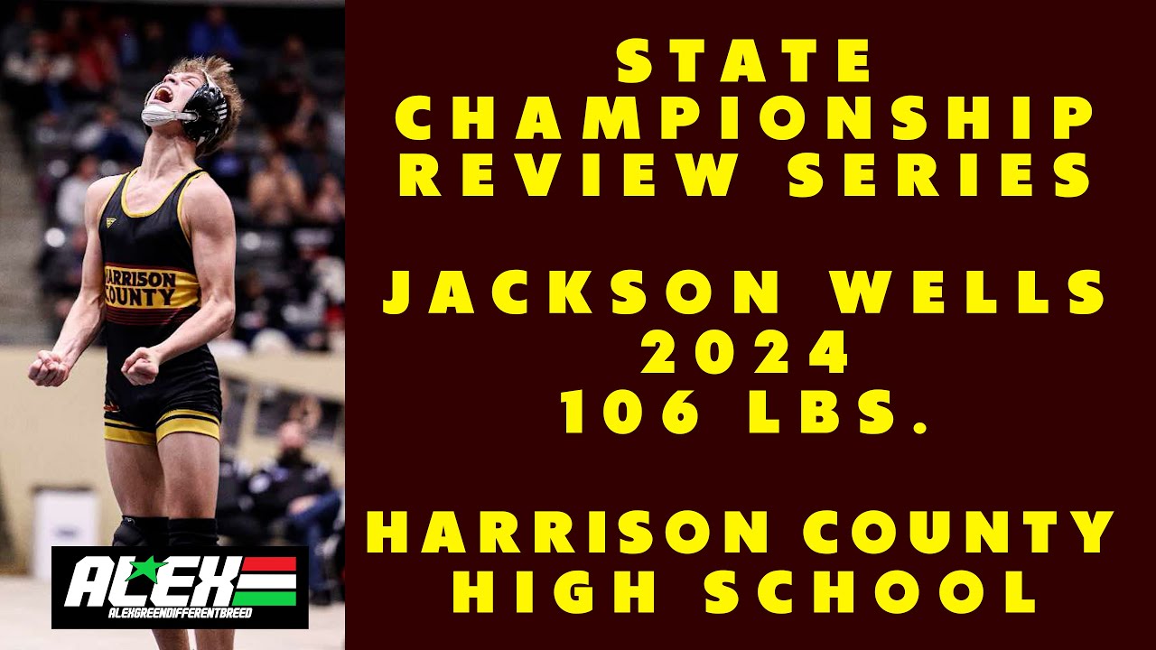 State Wrestling Championship match review w/ Jackson Wells (Harrison County; 2024 106 lbs.)