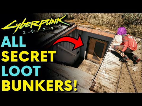 Cyberpunk 2077 - 7 Secret Bunkers with Legendary Items, Skill Shards & More!
