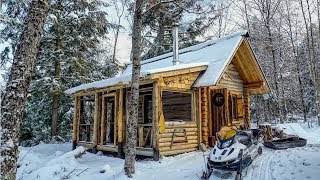 Extreme Early Winter at the Cabin in the Woods of Canada
