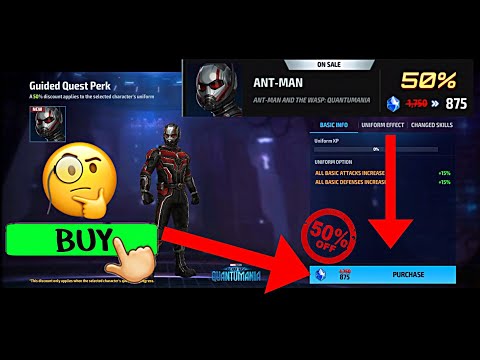 🐜 man New uniform buy 50% DISCOUNT in Marvel future fight Mr GAMER VINES Hindi video 👍