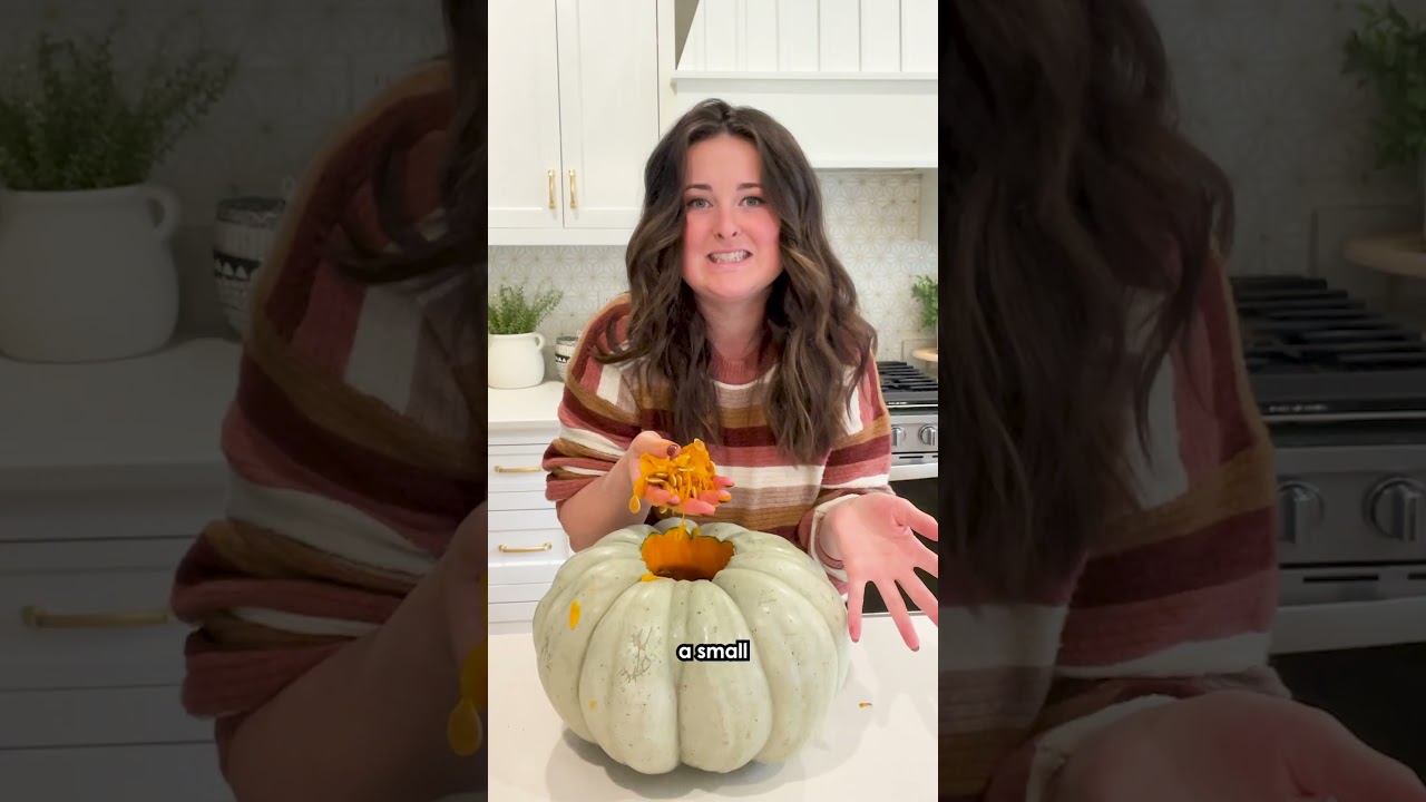 Fall Centerpiece for CHEAP | Pumpkin and Flowers From the GROCERY STORE! #falldecorating #falldecor