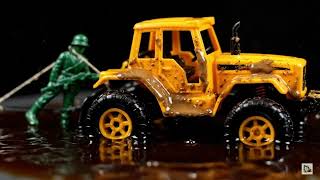 Tiny Tractor, Epic Tow: RC Red vs. Matchbox Car!