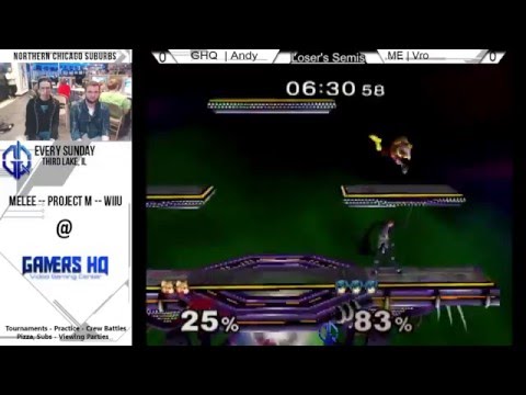 GHQ Weekly [3/13/16] - GHQ | Andy (Fox) vs. ME | Vro (Marth) - SSBM - Loser's Semis