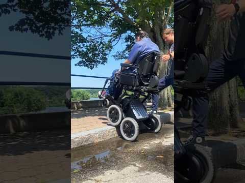 Curb climb in the iBOT®️ #accessible #access #technology #motivation #inclusion #viral #disability