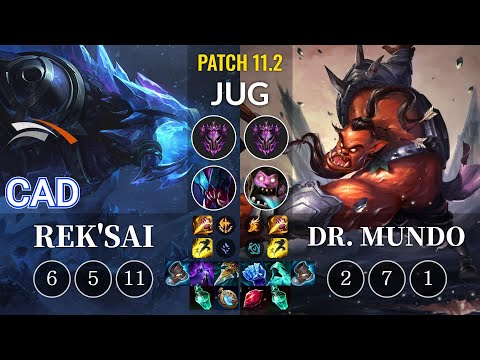 HLE CaD Rek'Sai vs Dr. Mundo Jungle - KR Patch 11.2