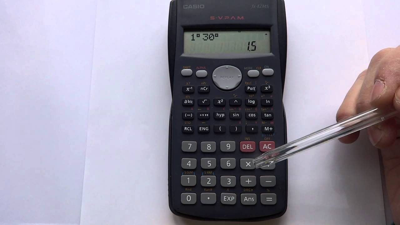 ¿Cómo operar con grados, minutos y segundos en una calculadora