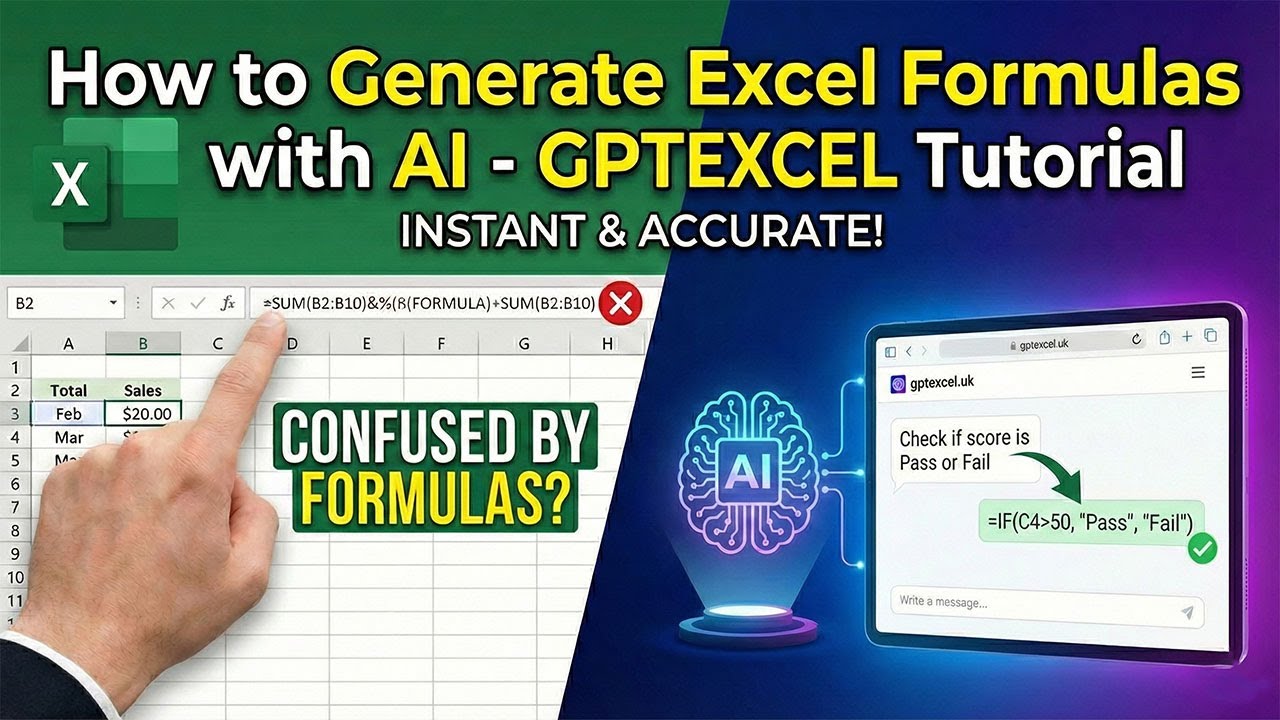 How to Generate Excel Formulas with AI - GPTEXCEL Tutorial