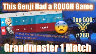 This Genji Had a ROUGH Game 😨 - Rank #260 - Season 6 - Mercy Overwatch