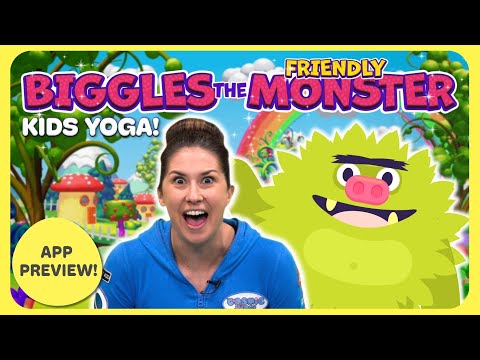 Biggles The Friendly Monster | A Cosmic Kids Yoga Adventure (App Preview)