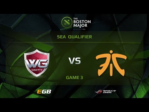 WG.Unity vs Fnatic, Game 3, Boston Major SEA Qualifiers