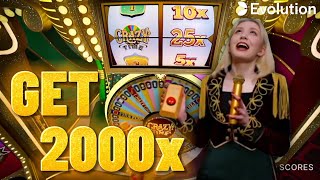 Crazy Time Big Win Today, Oh My God ! 2000X,2000X,1000X | TOPSLOT 10X | Miss The Topslots 25x !