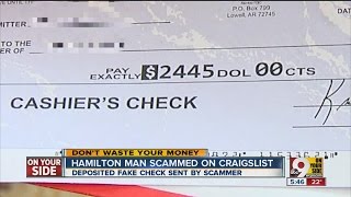 Hamilton man scammed on Craigslist