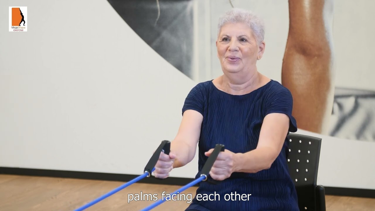 Sitting exercises to strengthen the back and shoulder muscles for people with Parkinson thumbnail