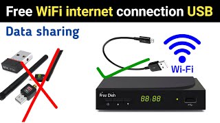 Phone to tv and Set top box Free wifi internet USB tethering connection by using data cable
