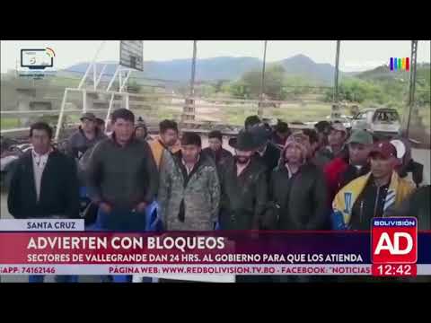 Advierten con bloqueos en Santa Cruz