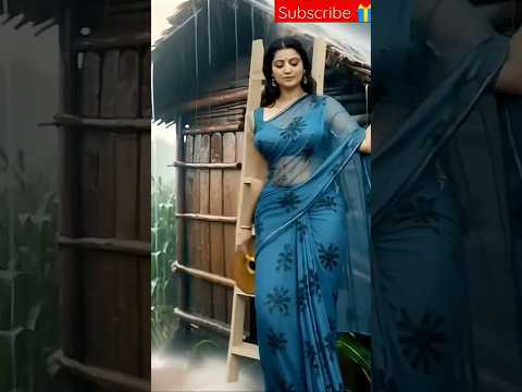 Saree Meets the Sea :Elegance Reimagined!#shorts #saree #trending #love #ai #girls#beautiful