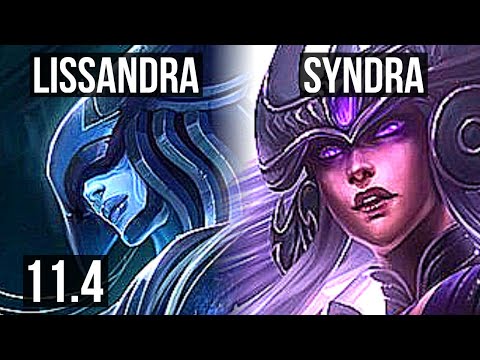LISSANDRA vs SYNDRA (MID) | 6/1/14, 3.4M mastery, 1000+ games | KR Diamond | v11.4