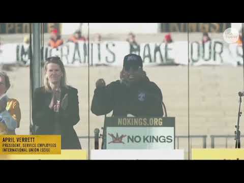 Union leaders speeches end No Kings protest in St. Paul by slamming Trump on affordability and more