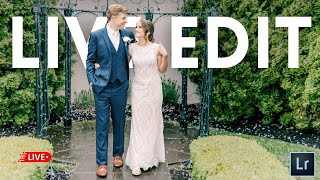 🔴 Wedding Photography: Live Editing A Real Wedding