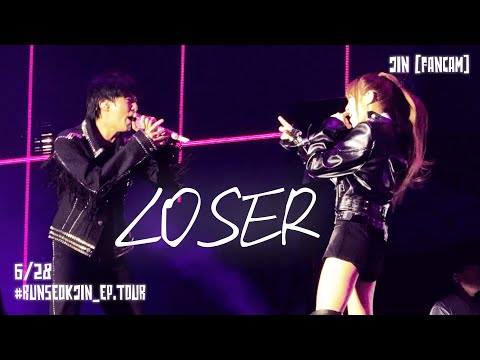 [4K] 250628 Loser ft.YENA 💙🎸⚡️ #RUNSEOKJIN_EP.TOUR 방탄소년단 진 최예나 직캠