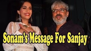 Sonam Kapoor's Message To Sanjay Leela Bhansali On Winning National Award!