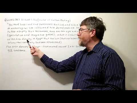 Tutor Nick P Quotes 86 Williard Libby ( Creator of Carbon Dating )