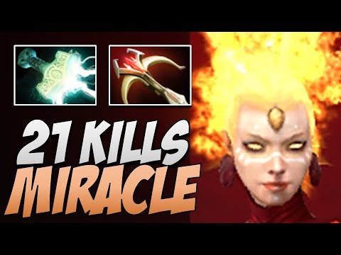 Liquid.Miracle Lina with 21 KILLS | Dota Gameplay