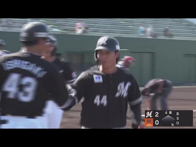 【みやざきPL】今日は攻守で躍動!! マリーンズ・宮崎竜成 ライトへ先制の2ランHR!! 2025年10月14日 オイシックス新潟アルビレックスBC 対 千葉ロッテマリーンズ