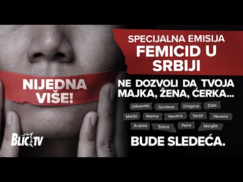 Specijalna CELA emisija "NIJEDNA VIŠE" posvećena problemu femicida u Srbiji