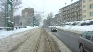 preview picture of video 'Liberec - Jablonec 10, riding tram track (Jízda potramvajové trati)'